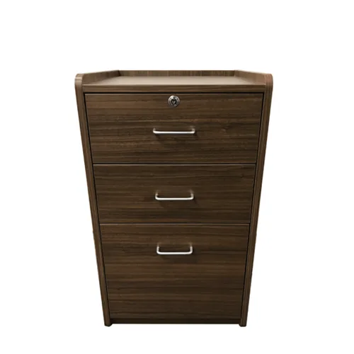 Aspire Aspire Bedside Cabinet 2drw + 1 dump drw lock Milano Walnut – Bedroom & Comfort from Supply Ministry