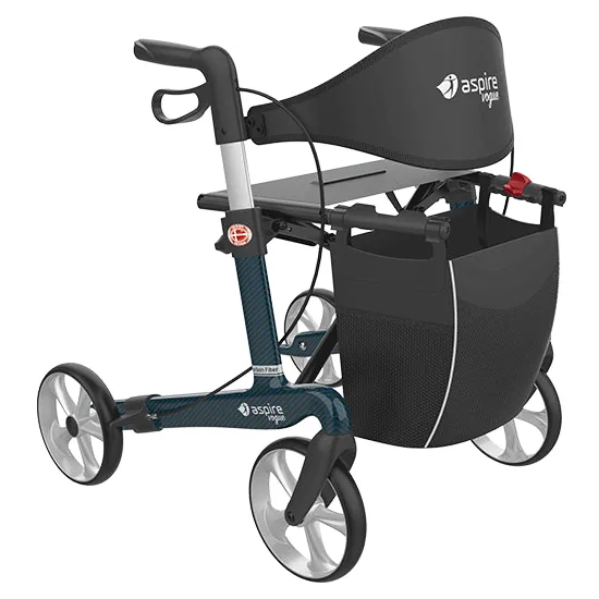 Aspire ASPIRE Vogue Carbon Fibre - Short Sapphire Blue – Mobility from Supply Ministry